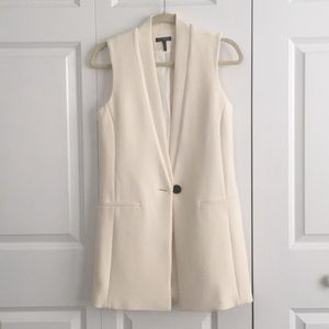 Intermix Cream Blazer Vest